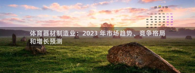 尊龙凯时开发：体育器材制造业：2023 年市场趋势、